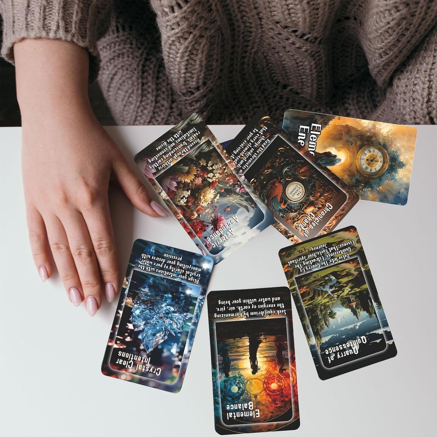 Elemental Energy Oracle Tarot Cards: Harness The Power of Nature for Spiritual Guidance, Oracle Cards, and Tarot Readings for Beginners, clearing Life and karmic influences